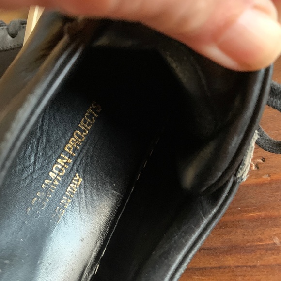 Common Projects Original Achilles Low Black Leather Size 35 - Picture 9 of 9